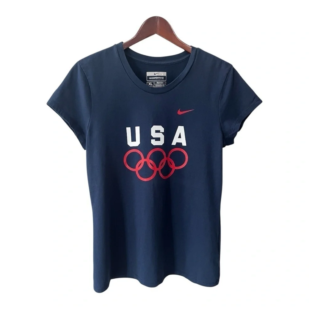 USA Olympic Beijing Nike Sports T Shirt Size XL Women